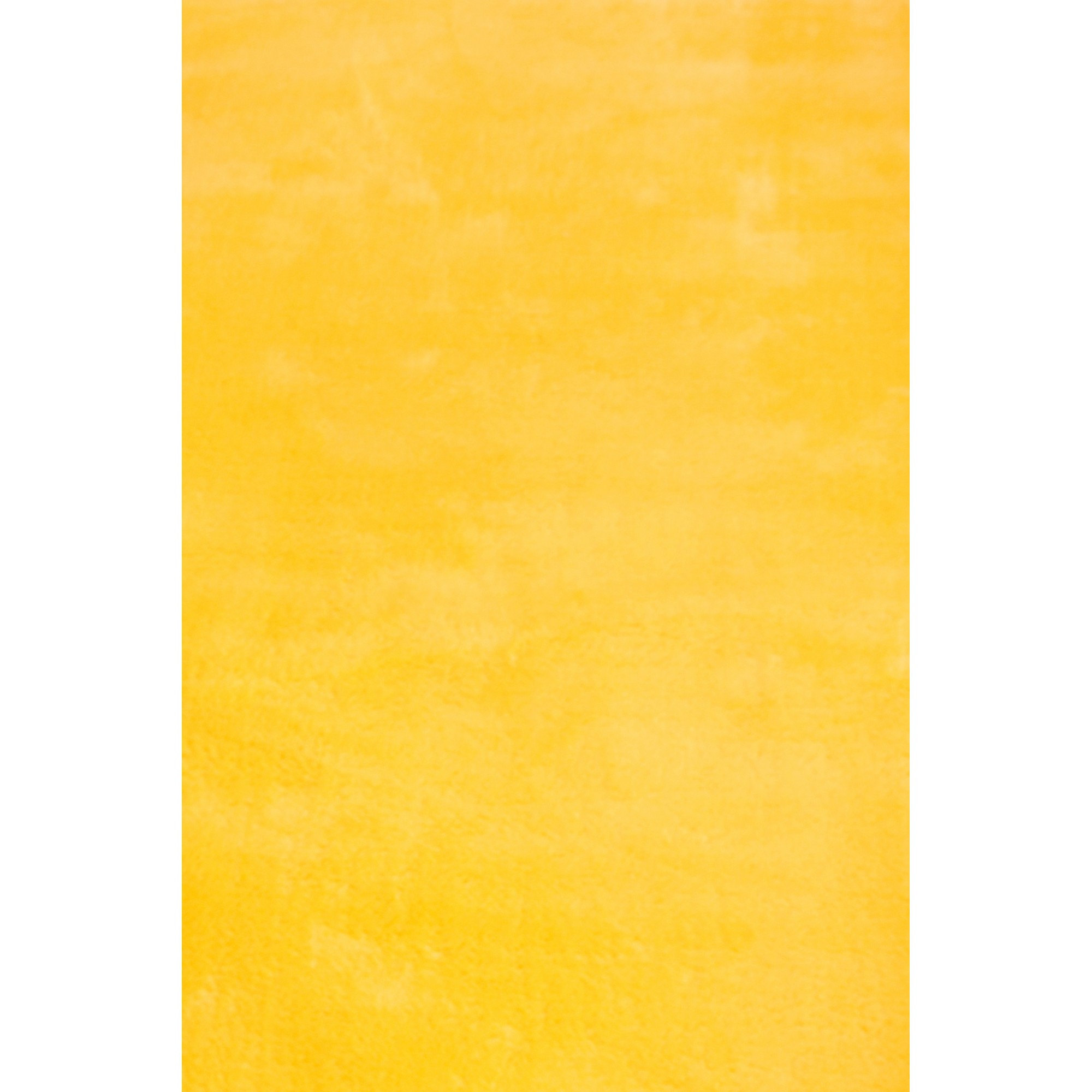 Lulu Modern Plain Shaggy Rugs In Gold Yellow